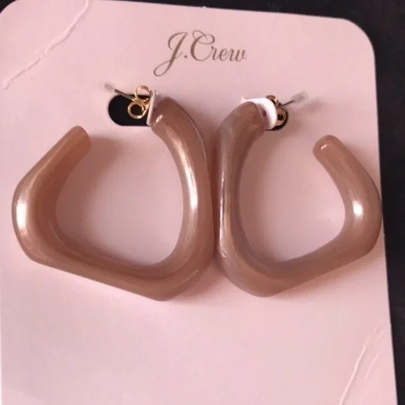 J. Crew Made-in-Italy Acetate Hoop Earrings - Picture 3 of 4